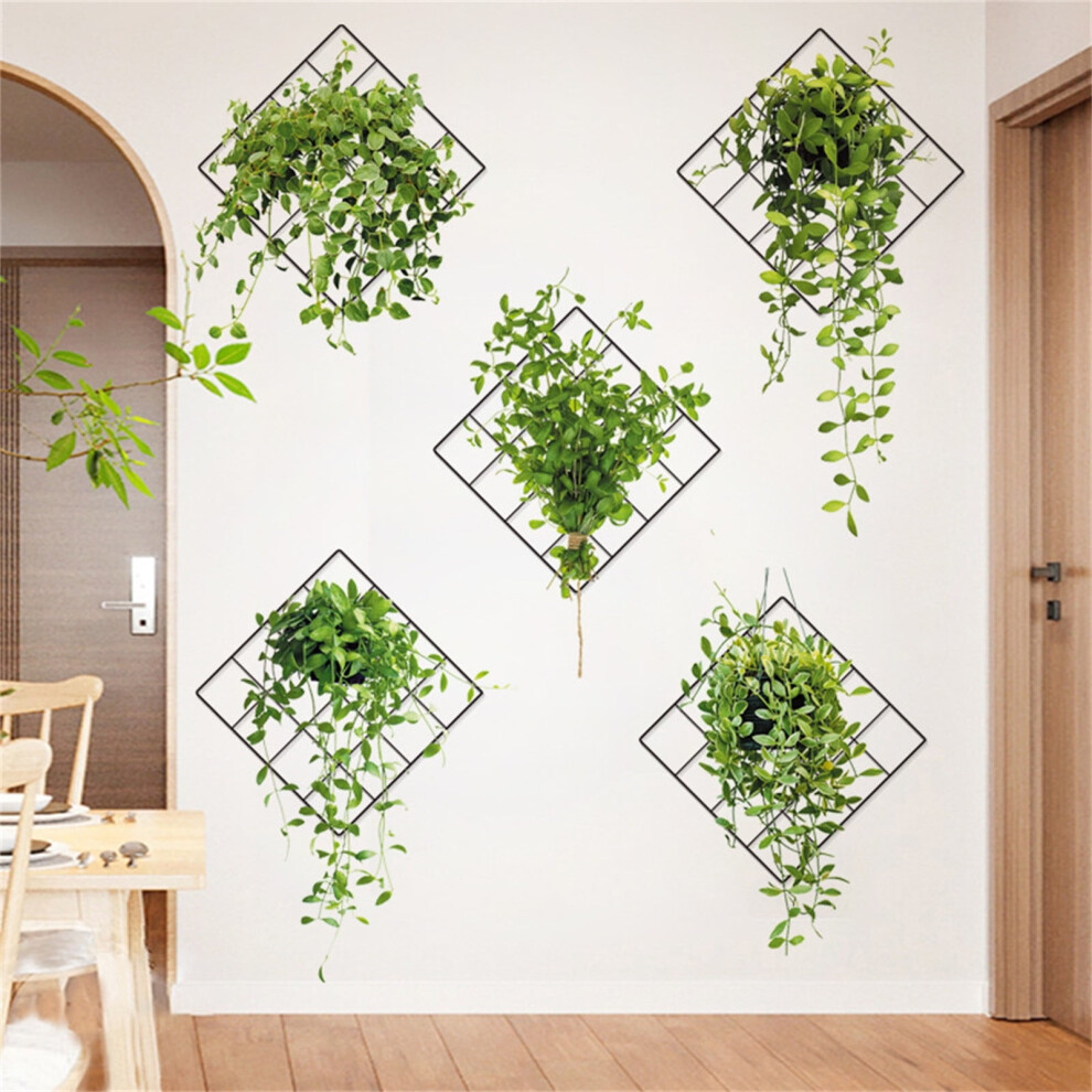 Quinlirra Iron Mesh Wall Stickers Green 1 Pcs 908436935241