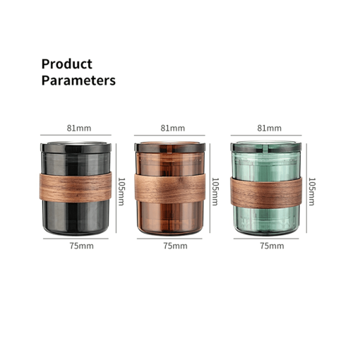 Ensemble cafetière portable 3 en 1 à bec verseur manuel, vert transparent 2