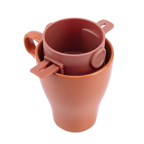 Filtre à café en acier inoxydable 500 mesh marron 1