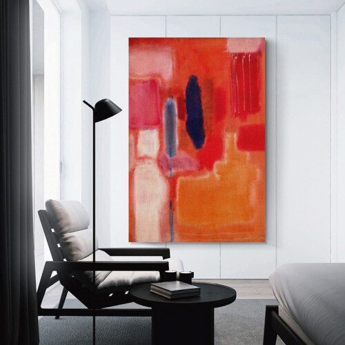 Estampe expressionniste de Mark Rothko, tableau sur toile 24x36 2