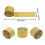 Gold crepe paper streamers for decorations 6 rolls 3