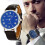 Men's Quartz Watch Faux Leather Strap 1 Piece 6