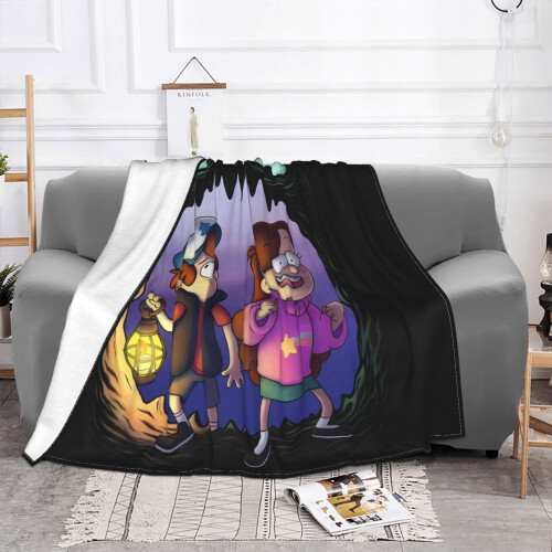 Gravity Falls blødt tæppe i microfleece 50x60 1