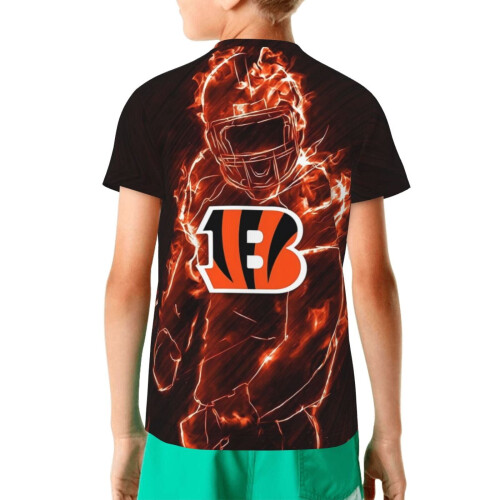 CB Bengals ungdom kortärmad fotbollströja 1