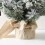 24 inch snow flocked mini Christmas tree with pine cones 7