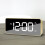 LED Digital Alarm Clock with USB Charger and Mirror Gold 3