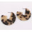 Tortoise Shell Hoop Earrings for Women Large Circle 8