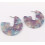 Tortoise Shell Hoop Earrings for Women Large Circle 2