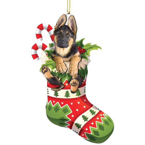 Christmas dog ornaments double-sided tree decorations 26 1