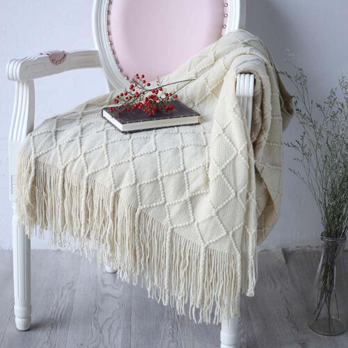 Microfibre Reversible Blanket Beige 125 x 230 cm 1