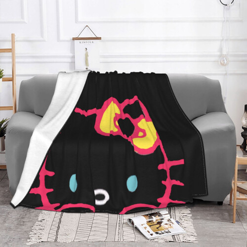 Pătură Hello Kitty din flanel, 101,6 x 76,2 cm 1