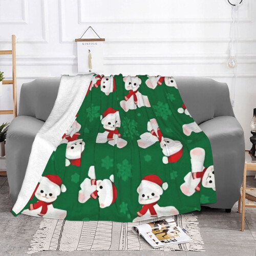 Couverture polaire de Noël douce et confortable 101,6 cm x 76,2 cm 2