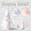 Handmade Christmas Gnome Plush Ornament White 1pc 3
