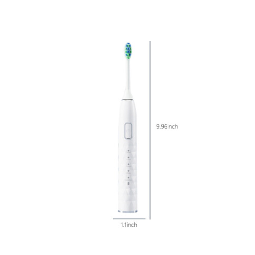 Rechargeable Electric Toothbrush with2Heads, USB Charging, 5Modes, Timer, IPX7Waterproof 2