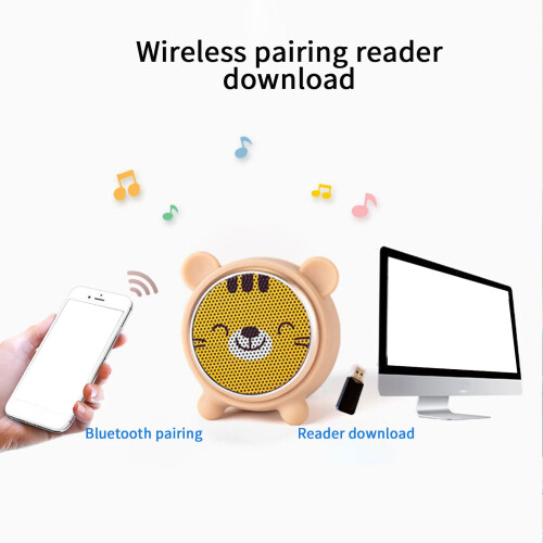 Μίνι ηχείο Bluetooth με ασύρματη στερεοφωνική σύνδεση, χαριτωμένο φορητό υπογούφερ 2