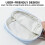 Oppbevaringspose for bind i vanntett polyester, 13x13x5cm 5
