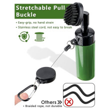For Oasser Pro  Club Brush Cleaner with Squeeze Water Bottle Retractable Clip and Retractable Clip 10.5 Inches