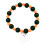 Halloween ghost pumpkin bracelet set black beaded 3 pcs 2