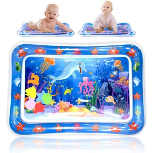 Φουσκωτό χαλάκι παιχνιδιού Tummy Time Water Mat με αισθητηριακά παιχνίδια για μω