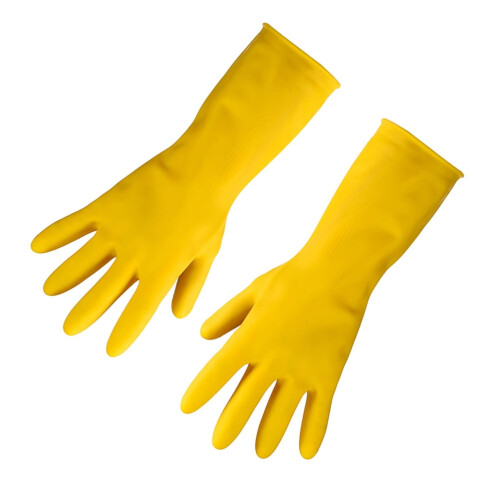 Reusable kitchen rubber cleaning gloves 1 pair 1
