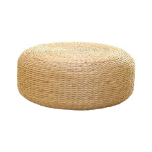 Coussin de sol - AIMOONSA - Arc couleur quenouille - Tricoté main - Diamètre 40 cm - Hauteur 20 cm