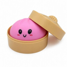 (Pink) Giant Dumpling Squishy Toy Super Soft Stress Relief Slow Rising Squishy Play Food for Kids Adults Creative Gift