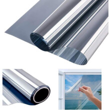 Película espelhada unidirecional 40200 cm - Película solar com bloqueio UV, reduz o calor em 50%, proteção da privacidade.