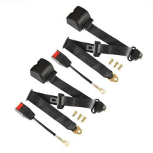 PC44852-2PCS universal 3-punkts justerbar bilsikkerhetsbelte bil bil varebil sikkerhetsbelte + bolter