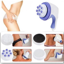 Massageador elétrico para o corpo todo, massageador anticelulite e queimador de gordura, aparelho de massagem com 4 cabeças de mas