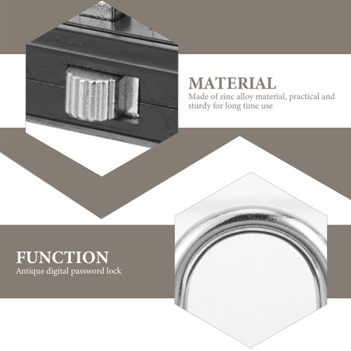 Zinc Alloy Combination Padlock 6-Digit Outdoor 1