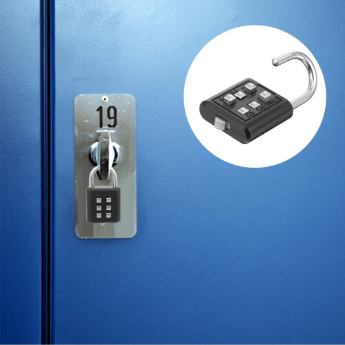 Zinc Alloy Combination Padlock 6-Digit Outdoor 2