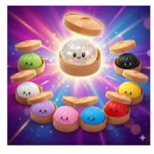 Dumpling Squishy – Mystery Random, Slow Rising Stress Relief Toy, Cute Squeeze Toy, Creative Soft Foam Gift for Kids