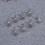 Eease silver metal brads 200 pcs 6mm x 13mm 4