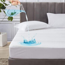 Protège Matelas Imperméable,Alèse Respirante Anti-Acarien,Hypo-Allergénique en Fibre de Bambou 160x200+30cm YYV