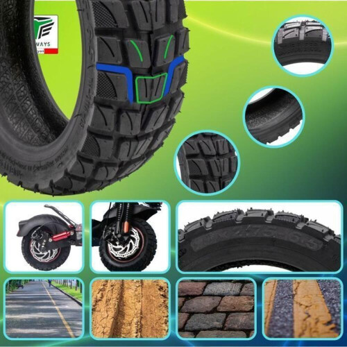 Pneu sem câmara 10x2.75-6.5 polegadas para scooters UrbanGlide E-CROSS 2x2, E-CROSS MAX, Speedway 5, Rockway, Crossover e Dualtron 2