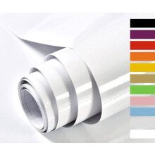Wit glitter zelfklevend papier voor meubels 60 cm x 5 m Keukenkastjes Kantoor Decoratieve vinyl meubelstickers