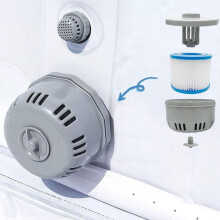 Filterpatroonhouder voor zwembaden, geschikt voor InteX lay-z-spa VII, InteX VI, Coleman SaluSpa en andere accessoires voor buiten