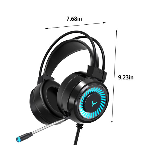 Smart Gaming Headset Over-Ear with Noise Cancellation Mic 2