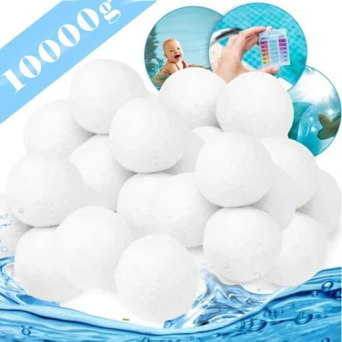 ZISONIX Pool Filter Balls - White - 1000g - Filtration: Sand filter - Material: Polyethylene