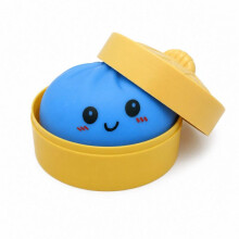 (Orange) Giant Dumpling Squishy Blue Slow Rising Stress Reliever Sensory Toy for Kids Adults