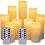 Bougies LED - PZCC - Ensemble de 9 - Cire véritable - Télécommande - Minuterie 2468 heures 1