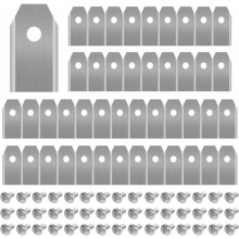 45 titanium messen voor alle robotmaaiers van Husqvarn/Automower/Yardforce/Gardena (3g-0,75 mm) met 45 schroeven
