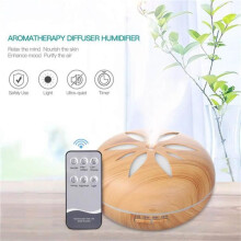 Ätherisches Öl-Diffusor, 550 ml Ultraschall-Luftbefeuchter, elektrischer Aromatherapie-Luftreiniger-Spray – für Spa/Yoga, Gelb
