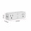 Έξυπνο βύσμα Gnobogi 10A, διπλή πρίζα WiFi και Bluetooth, τηλεχειριστήριο με χρονοδιακόπτη, 6
