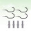 Heavy Duty Bike Hook Set for Garage Wall or Ceiling, 4
