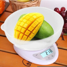 Balance de cuisine - YOUNGKEE - 5KG - Électronique - LCD - Blanc