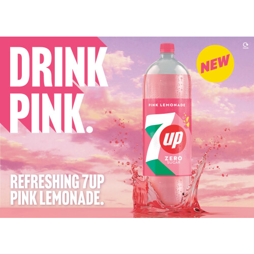 7UP Zero Pink Lemonade, 2L 2