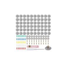 Lot de 90 Rivets de Réparation pour Ciel de Toit de Voiture, Réparation de Toit de Voiture, Punaise Ciel de Toit Voiture,Gris