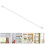 Vertical Blind Tilt Wand Replacement Transparent Rod with 2