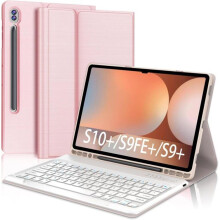 Kabellose Tastatur – 040PARTS – Samsung Galaxy Tab S10 Plus – Roségold – Bluetooth 5.0 – 12,4 Zoll